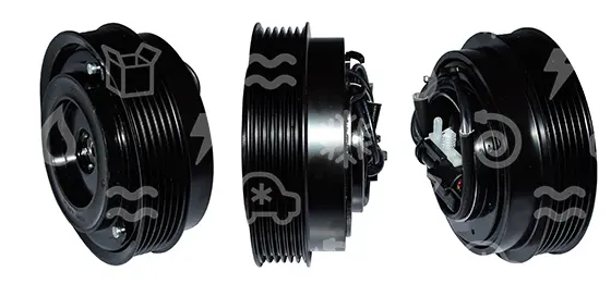 spojka pro kompresor HCC/HALLA, 118 mm, poly V6, 30x52x22mm